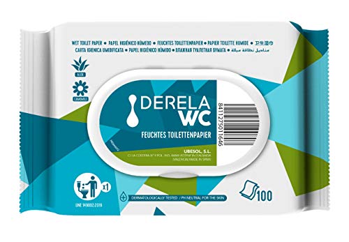 Derela WC - Toallitas húmedas para inodoro, dermatológicamente probadas, pH neutro para la piel 400 Wipes