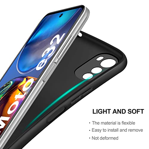 SOGUDE Cover per Motorola Moto E32 Custodia + [3