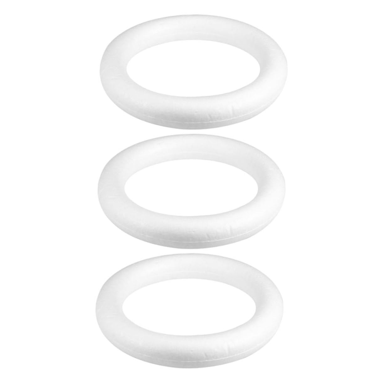 ULTECHNOVO 3pièces Kit de Couronne de Noël Cercles Mousse pour Loisirs Créatifs Décorations de Porte Entrée DIY Noël et Thanksgiving