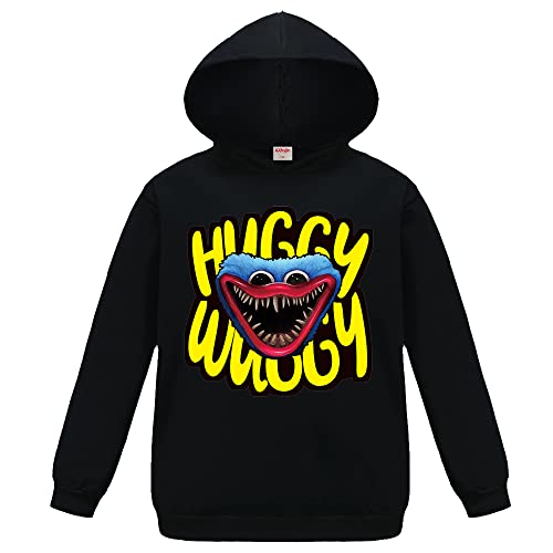 Youtube Gamer Huggy Wuggy Merch Sweat à Capuche pour garçons et Filles Noir, Noir , 9-10 Ans Cover