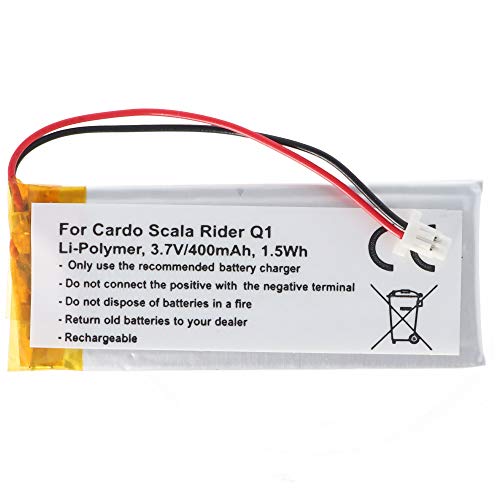 Batterie Pour Casque Bluetooth Cardo - Compatible Scala Rider Q1/Q3