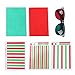 Amblyopia Training Reading Aids, Guided Reading Strips, Enhanced Vision 5 Sheet Red Green Myopia Training Cards Professional with Glasses for Eye Exercise
