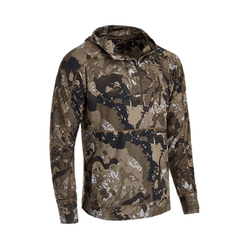 Pnuma Outdoors Renegade Swift Zip Hoodie, Caza Camo, 4-Way Stretch, UPF 50+, Odor Resistant, Thumb Holes (RS-HD-OV)2