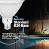 2 Pack High Power Outdoor PAR38 20W 250 Watt Equivalent 2800 Lumens Dimmable LED Flood Light Bulb Super Bright Waterproof E26 4000K Cool White Spotlight Bulbs for Security Backyard Garage Night Chaser