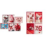 Hallmark Valentines Day Cards Assortment, Sweet Treats (36 Cards and Envelopes) & Valentines Day Cards for Kids School, Puppy, Kitten, Pig, Hedgehog (24 Classroom Valentines with Envelopes)