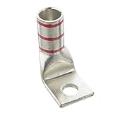Panduit LCA350-12F-X Copper Compression Lug, 1 Hole, 350 kcmil, 1/2-Inch Stud, 90° Bent Angle