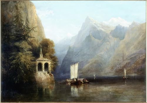 Impression Toile Lac des Quatre-Cantons par Miles Richardson - Art Mural Moderne 60x90cm