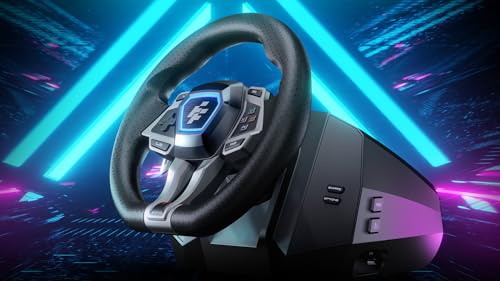 Image of Flashfire F107 IMOLA Racing FORCE FEEDBACK Wheel,Pedals, Shifter, Hall-Effect Sensor, Vibration Feedback Function, Adjustable Rotation 270 and 900, Red /Black for PS5, PS4, XBOX X /S,Xbox One, PC