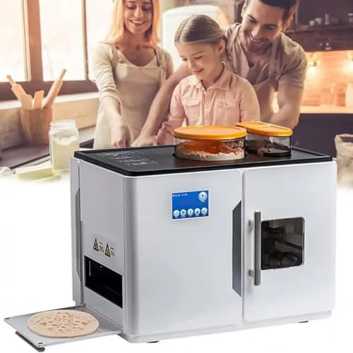 Tehongmai Full Automatic Electric Roti Robot Chapati Flatbread Tortilla Fully Making Machine Maker One Key To Make 20 Pcs/One Time For India Roti Chapati Flour