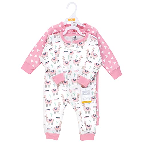 Image of Hudson Baby Baby Cotton Union Suit, 3 Pack
