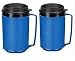 Two 12 oz Insulated Coffee Mugs like the Classic Aladdin Mugs by Thermo Serv (blue)