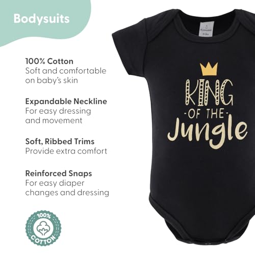 The Peanutshell Baby Layette Gift Set for Baby Boys - 16 Piece Boy Baby Clothes Newborn to 9 Months - King of the Jungle2