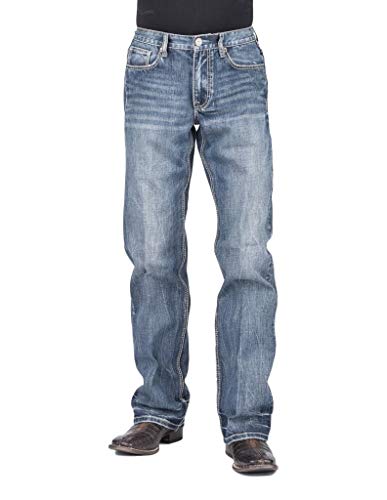 Tin Haul Mens Blue 100% Cotton Joe Fit V Shaped Jeans