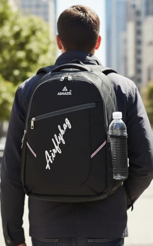 Image of Medium 35L Durable Fancy Modern Unisex School Bag,Ofice Bag,Travel Bag,Cabin Bag,Laptop Bag,Luggage Bag And College Bag(BLACK SOFT AIRFLY)