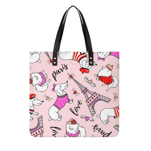 Sac de voyage chien Tour Eiffel : fini le manque de place avec ce grand sac shopper pour femmes