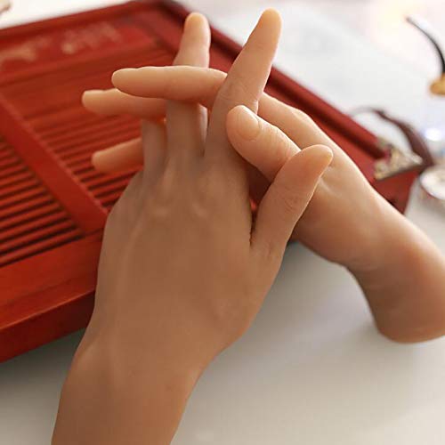 Preisvergleich Produktbild XIAOQIAO Männliches Silikon-Hand-Display-Modell, EIN Paar echtes männliches Handmodell, gefälschtes Modell des menschlichen Körpers, hohe Qualität und echte Berührung, weit verbreitet