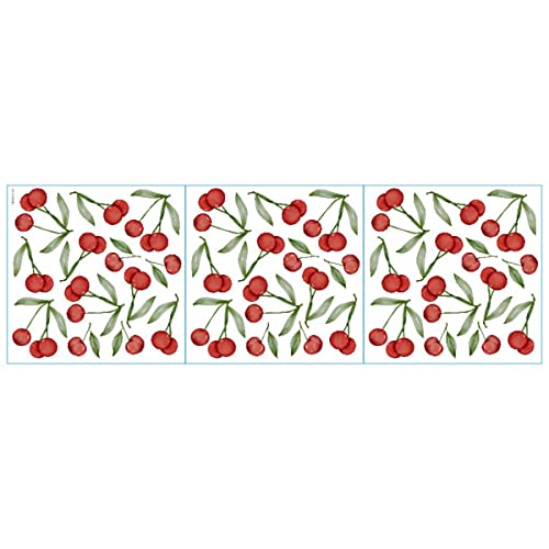 Bamsod Vinilo Decorativo Removible de Frutas en Cereza miniatura 5
