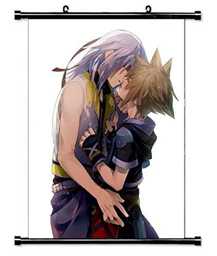 KarmaX Kingdom Hearts Yaoi - Cuadro enrollable (60 x 90 cm), diseño de anime manga