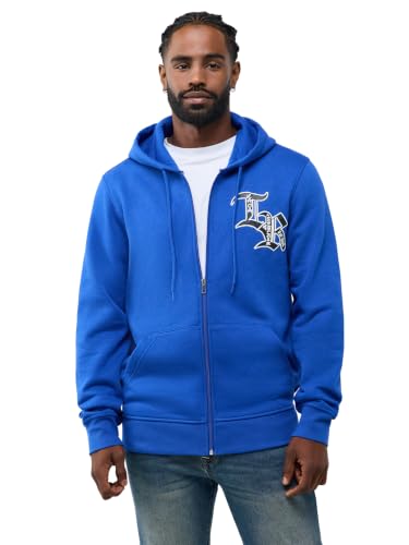 Image of True Religion Men's Property Of None Zip Hoodie, Blue, XS