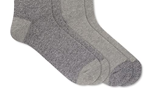 Sperry Men's Two-Pack Marl and Solid Boot Crew Socks (Grey Heather, 6-12)3