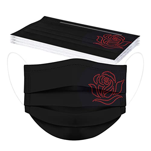 AmorLor 10 Stück Weihnachts𝙢𝙖𝙨𝙠𝙚 Erwachsene Einweg 𝙈𝙪𝙣𝙙𝙨𝙘𝙝𝙪𝙩𝙯 3-lagig mit Weihnachtsmotiv Mund Nasen𝙨𝙘𝙝𝙪𝙩𝙯 Damen Herren Bunt Weihnachten Mund-Tuch Staubdicht Halstuch Cover
