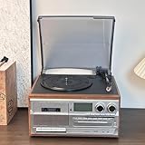 Lecteur de disque vinyle à 3 vitesses : le tourne-disque prend en charge la lecture de disques vinyles ou d'albums de 33 tr/min, 45 tr/min et 78 tr/min (7