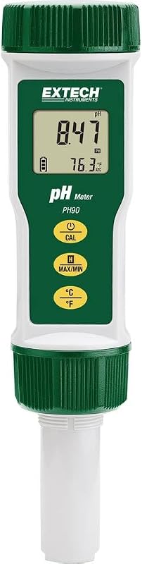 Extech PH90 Waterproof Pocket pH Meter, 0-14 pH, Auto Calibration