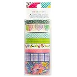 Use washi tape to create beautiful, unique accents for any project. Make borders, lists, accents, and more for scrapbooks and cards. Use washi strips to embellish or hold notes and photos in place. Use for embellishing or for holding pictures and not...