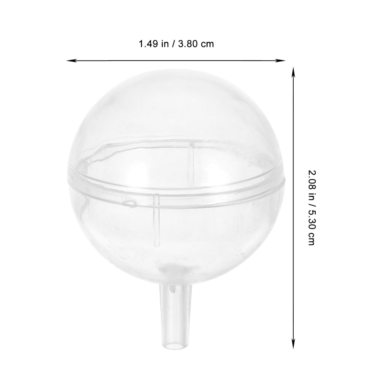 HOODANCOS Transparent Chocolate Flower Holders 2.08X1.49 Inch Clear Truffle Cups for Candy Packaging Wedding Bouquet Decoration