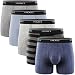5Mayi Men's Underwear Boxer Briefs Cotton Regular Long Mens Boxer Briefs Underwear Men Pack S M L XL XXL