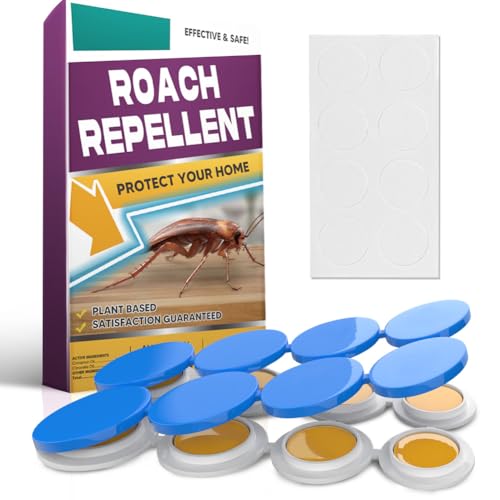 MKVBIF Keep Cockroach Away Repellent Covers Up to 125 Sq Ft Easy to Use Indoor & Outdoor Use 8P