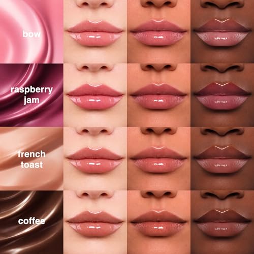 Ruby & Millie Peptide Lip Treatment, Peptide Lip Tint, Plumping Gloss, Lip Gloss, Multicolor, 0.3 Fl oz (Pack of 4)