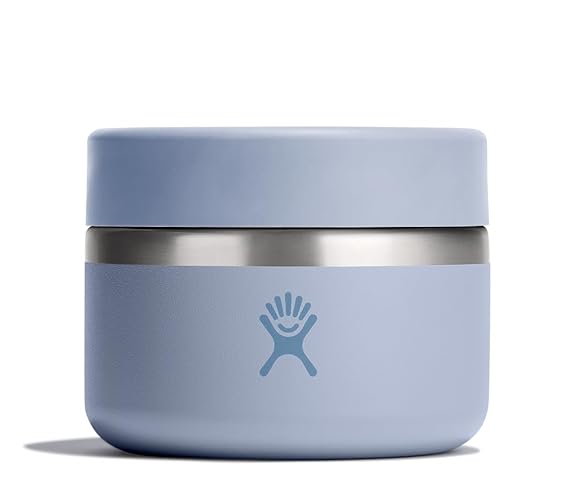 Hydro Flask Food Jar – Insulated Stainless Steel, Snack Travel Container for Hot Food, Lunch, & Soup 12 Oz Surf Blue