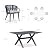 PURPLE LEAF 7 Pieces Outdoor Dining Set All Weather Wicker Patio Dining Set with Rectangular Aluminum Table and Modern Armrest Dining Chairs for Garden Deck Backyard Kitchen, Grey