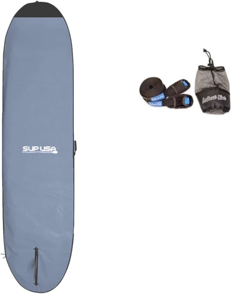11' and 12' Premium SUP USA Paddleboard Bag - SUP Cover, Carrying Bag, Protector (11’ and 12’ Gray) - Paddle Board SUP Protection