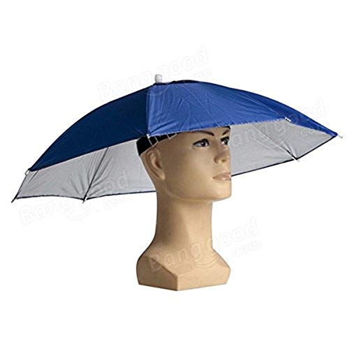 Sansheng Umbrella Hat For Adults,26 Inch Diameter Folded Loose Belt Fishing Cap Umbrella Cap thumb #2