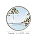 XPLKQXE Household 360° Rotation Windows, Round Shed Window with Tempered Glass, Flush Mount Playhouse Kitchen Home Decor Porthole, Mobile Home Basement Windows(Black-A,60cm)