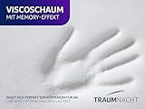 Traumnacht Komfort 7-Zonen Memoryschaum-Matratze mit Visco-Schaum Auflage, Öko-Tex zertifiziert, Härtegrad 3 (H3), 90 x 200 cm, entwickelt in Deutschland