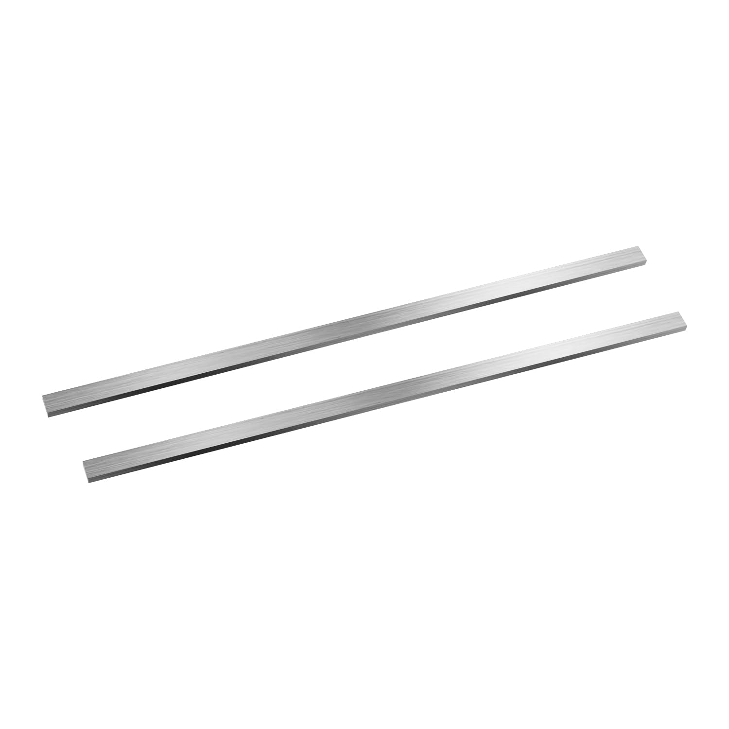 szkoo 2pcs 304 Stainless Steel Flat Bar, 3/16" x 3/8" x 12" (TxWxL) Brushed Finish Trim Strips Stainless Steel Sheet for Kitchen DIY Craft Making