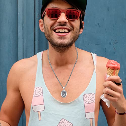 Locket Necklace That Holds Pictures 925 Sterling Silver Lockets St Christopher Picture Locket For Women And Men Father’s Day Gift Male Female Lockets For Women That Hold Pictures Lovket Saint Christopher Locket Necklace For Women St. Christopher Picture Locket Necklace Oval Locket Multiple Picture Locket Necklace De Plata 925 Catholic St Christopher Pendant Religiouslocket St Christopher Medal For Boys 22+2 24 Chain Metal Lockets For Women #TOP7