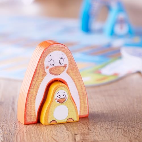 Image of HABA My Very First Games Go, Go Little Penguin, Toddler Learning Game and Cooperative Toddler Board Games for 2 Years and up, Made in Germany