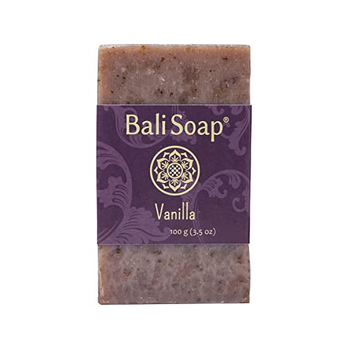Bali Soap - Vanilla Natural Soap - Bar Soap For Men & Women - Bath, Body And Face Soap - Vegan, Handmade, Exfoliating Soap - 3 Pack, 3.5 Oz Each #TOP5
