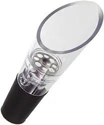 Bico Aerador Dosador Para Garrafas De Vinho Corta Gotas Evita Vazamento Funil Decantador Instantâneo Transparente LINHA PREMIUM SYANG