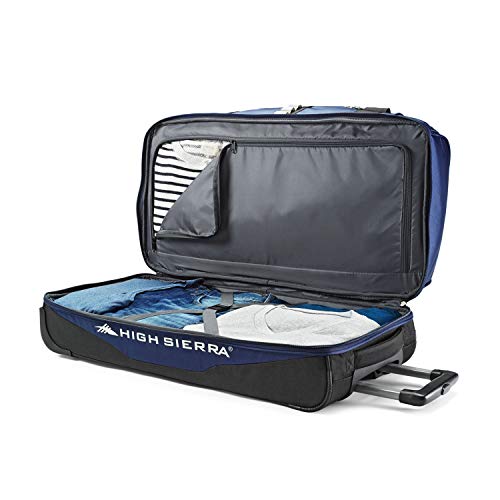 High Sierra Pathway 28-Inch Wheeled Drop-Bottom Duffel - Extra-large Rolling Duffel Bag with Wheels - Men's Wheeled Duffel Bag with Retractable Handle