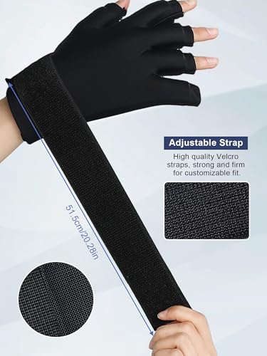 Image of highco Compression Hand ICE Pack Glove for Arthritis Pain Relief Adjustable Wrist Strap ICE Pack Wrap for Hand and Fingers,Cooling ICE Packs Glove for Women and Men,Tendonitis, Swelling