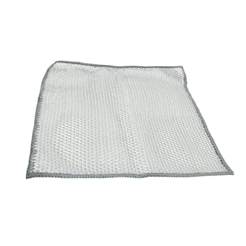 Image of Double-Sided Multipurpose Microfiber Cloths, Stainless Steel Scrubber, Non-Scratch Wire Cloth, (1 Pc / 20 x 20 Cm)