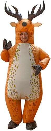 [SVNVIOZ] クリスマス コスプレ 着ぐるみ 膨張式 空気充填 仮装 コスチューム いたずら 変装スーツ ハロウィン イベント おもしろい パフォーマンス道具 忘年会 大人用 男女共用