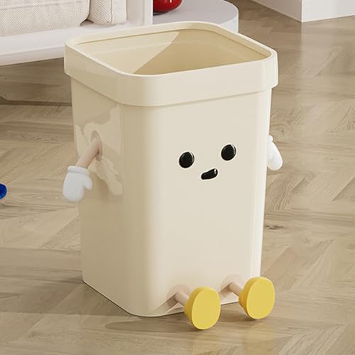 Bote de basura rectangular de plástico PP 7 litros miniatura 2