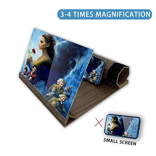 Sudoo 12 Inch Mobile Phone Screen Magnifier-3D Smartphone Expander For For Movies, Videos, And Gaming - Screen Amplifier Foldable Easy To Carry（25.5*22.7*1.2Cm） #TOP1