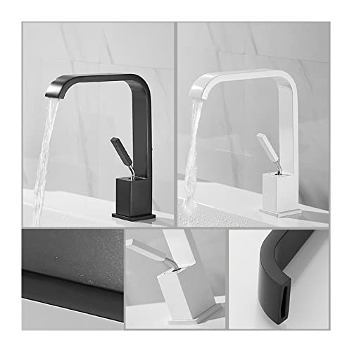 Robinet d'évier noir avec mitigeur eau chaude et froide précis